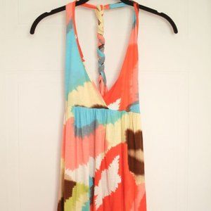 Easel Halter Braided  Strap Tank Multicolor ( S )